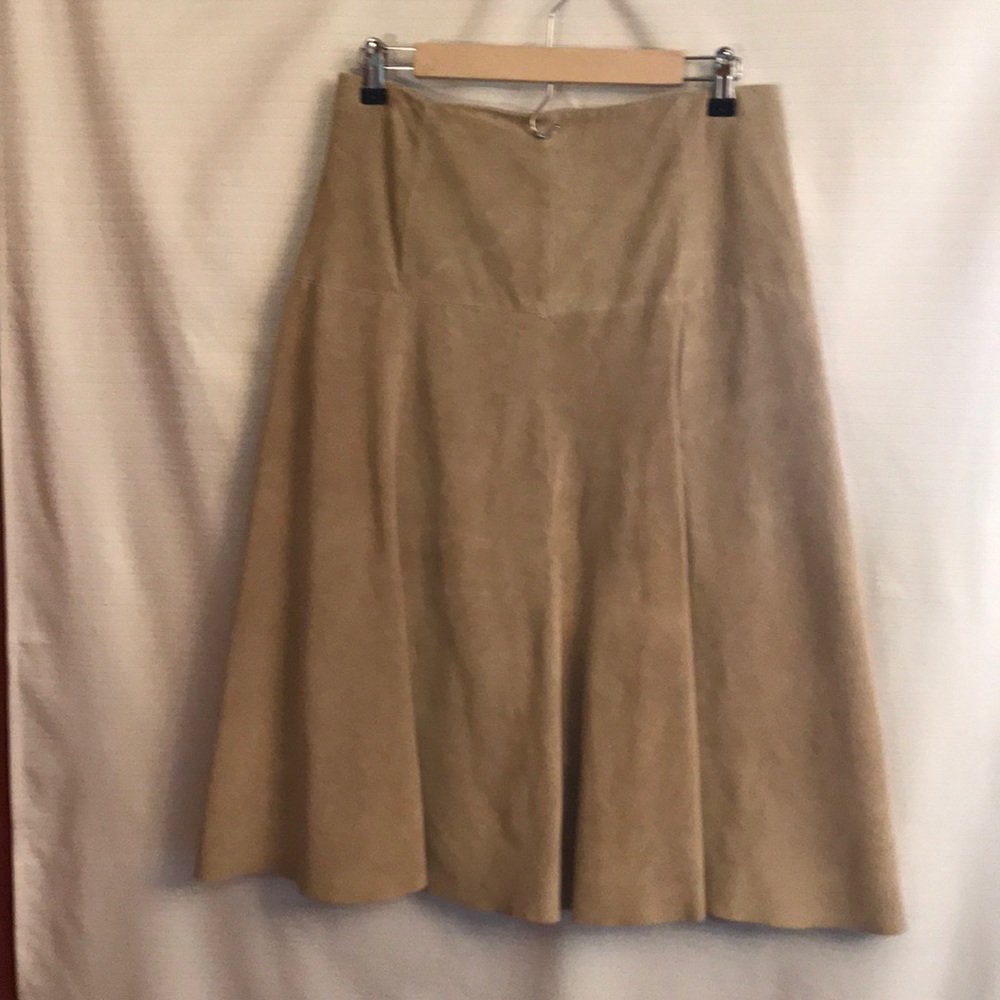 Eddie Bauer washable suede skirt